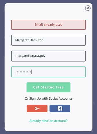 Email-error